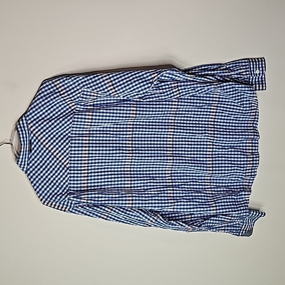 Bench large blue and white striped long sleeve button down shirt - Picture 4 of 6